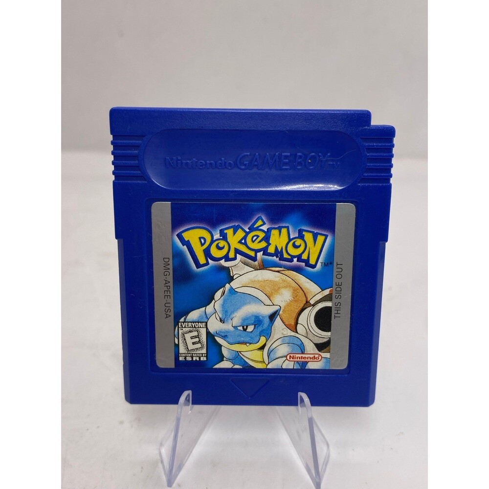 Pokémon Blue Version Gameboy Cartridge (Authentic, Tested, Saves) w Mew